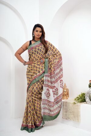 Linen Saree