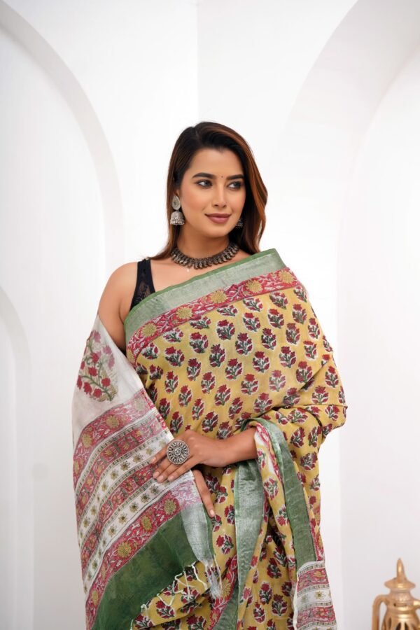 Linen Saree - Image 4