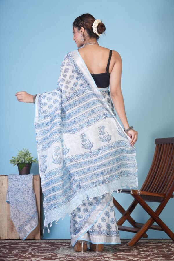 Linen Saree - Image 6