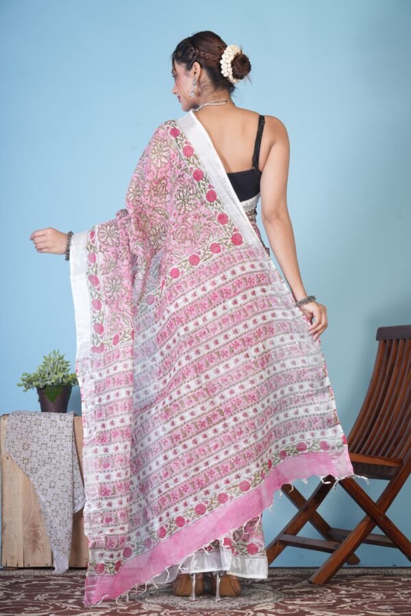 Linen Saree - Image 4