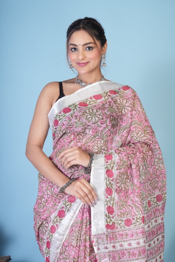 Linen Saree - Image 2