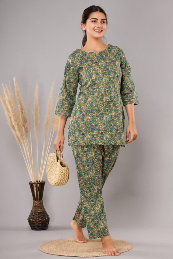 Cotton Printed Night Suit - Image 3