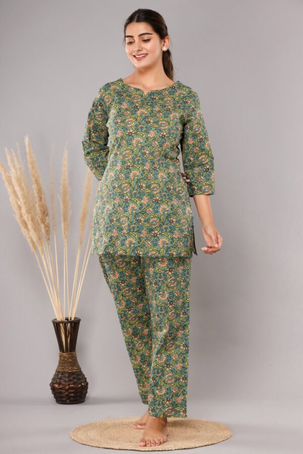 Cotton Printed Night Suit - Image 4