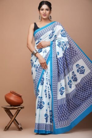 Cotton Mul Saree| Printed Cotton Mul Cotton Saree Mul Cotton Saree Bagru Saree Jaipuri Printed Saree