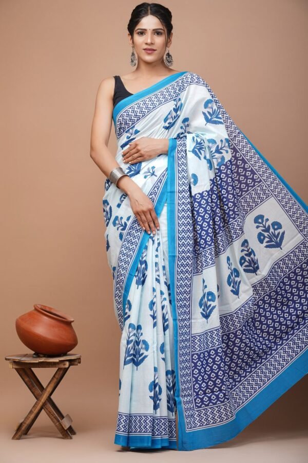 Cotton Mul Saree| Printed Cotton Mul Cotton Saree Mul Cotton Saree Bagru Saree Jaipuri Printed Saree